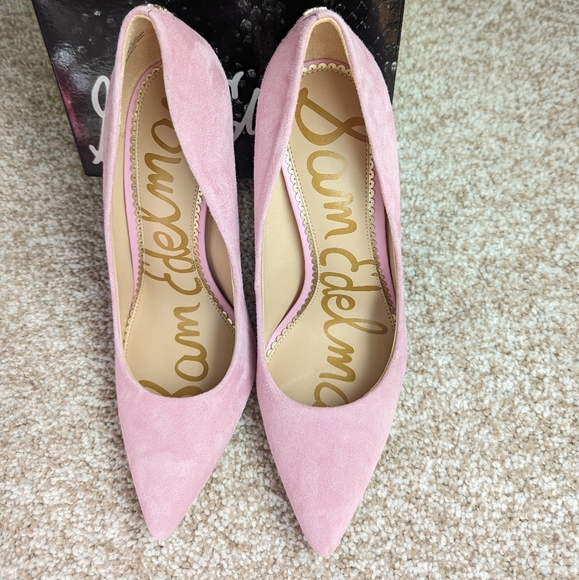 SAM EDELMAN DANNA, PINK SUEDE STILETTO HEELS. NIB! SIZE 8.5 - Picture 4 of 10